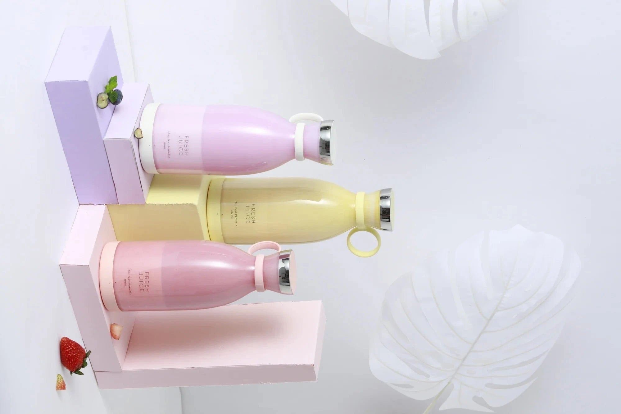 SNACC BEAUTY Healthy Living Portable USB Mini Juicer Blender – Rechargeable Fruit Mixer & Smoothie Maker (350ml)