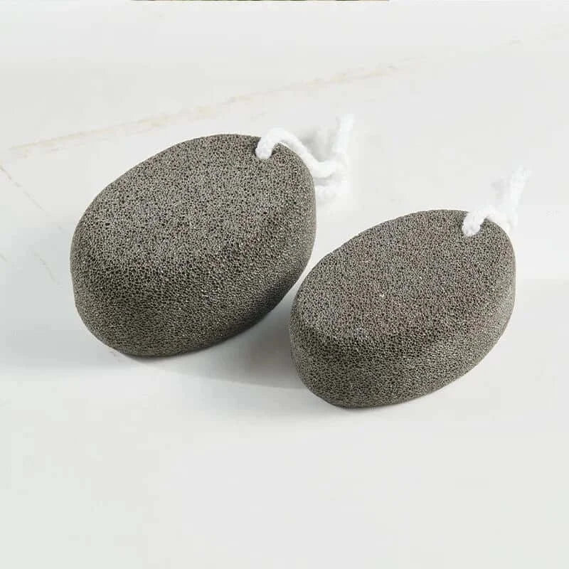 SNACC BEAUTY Pumice Stone Oval Black Pumice Stone – Callus Remover & Foot Exfoliator for Hard Skin
