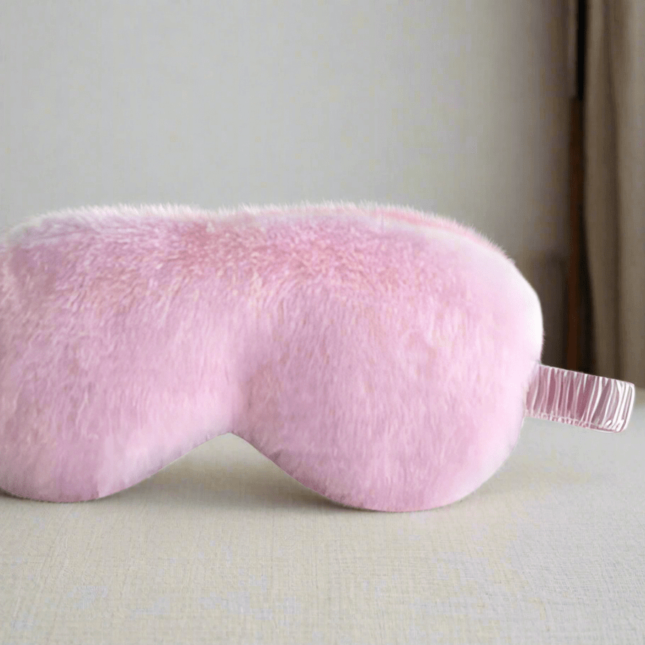 SNACC BEAUTY Sleeping Mask Plush Sleeping Eye Mask – Soft Love Cloud Blindfold for Naps & Travel