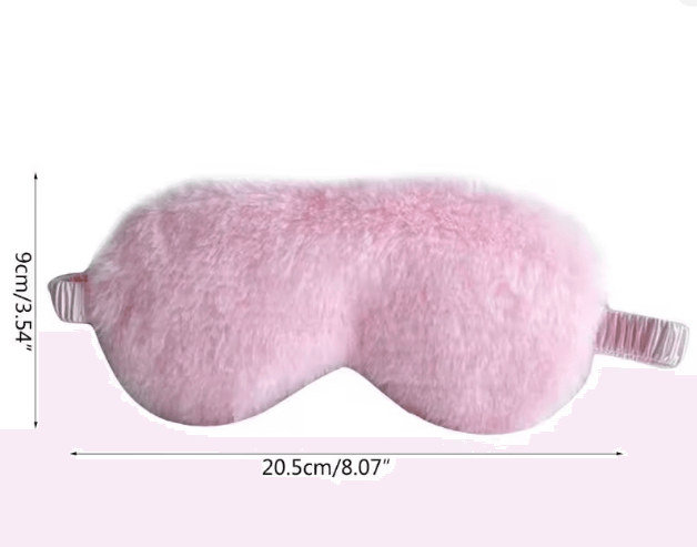 SNACC BEAUTY Sleeping Mask Plush Sleeping Eye Mask – Soft Love Cloud Blindfold for Naps & Travel