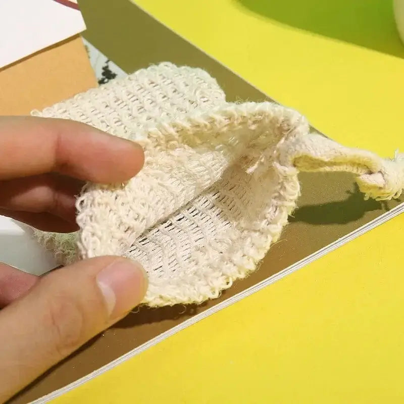 SNACC BEAUTY Soap Bag Natural Hemp Sisal Soap Saver Bag – Exfoliating Mesh Pouch with Drawstring
