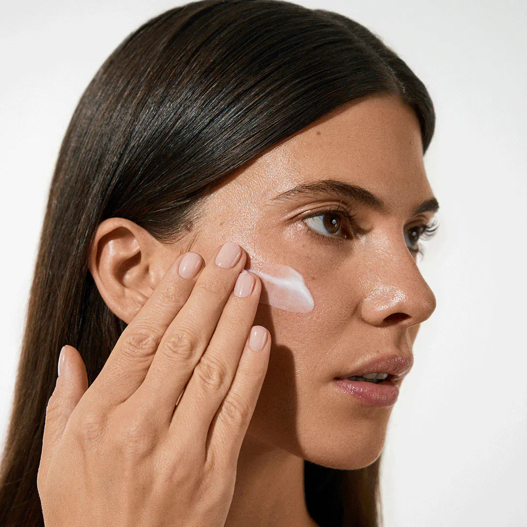 Applying Vita Liberata Deep Moisture Face Tan for a natural glow