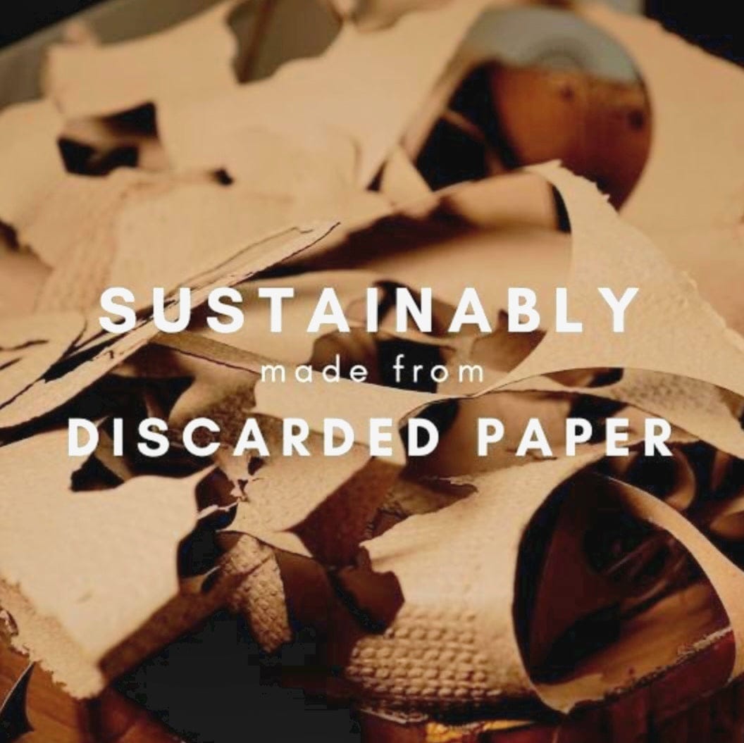 Sustainably made from discarded paper, showcasing eco-friendly crafting for Paper Handmade Christmas Trees Natural.