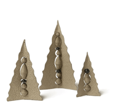 Paper Handmade Christmas Trees Natural festive decor set with elegant minimalist design.