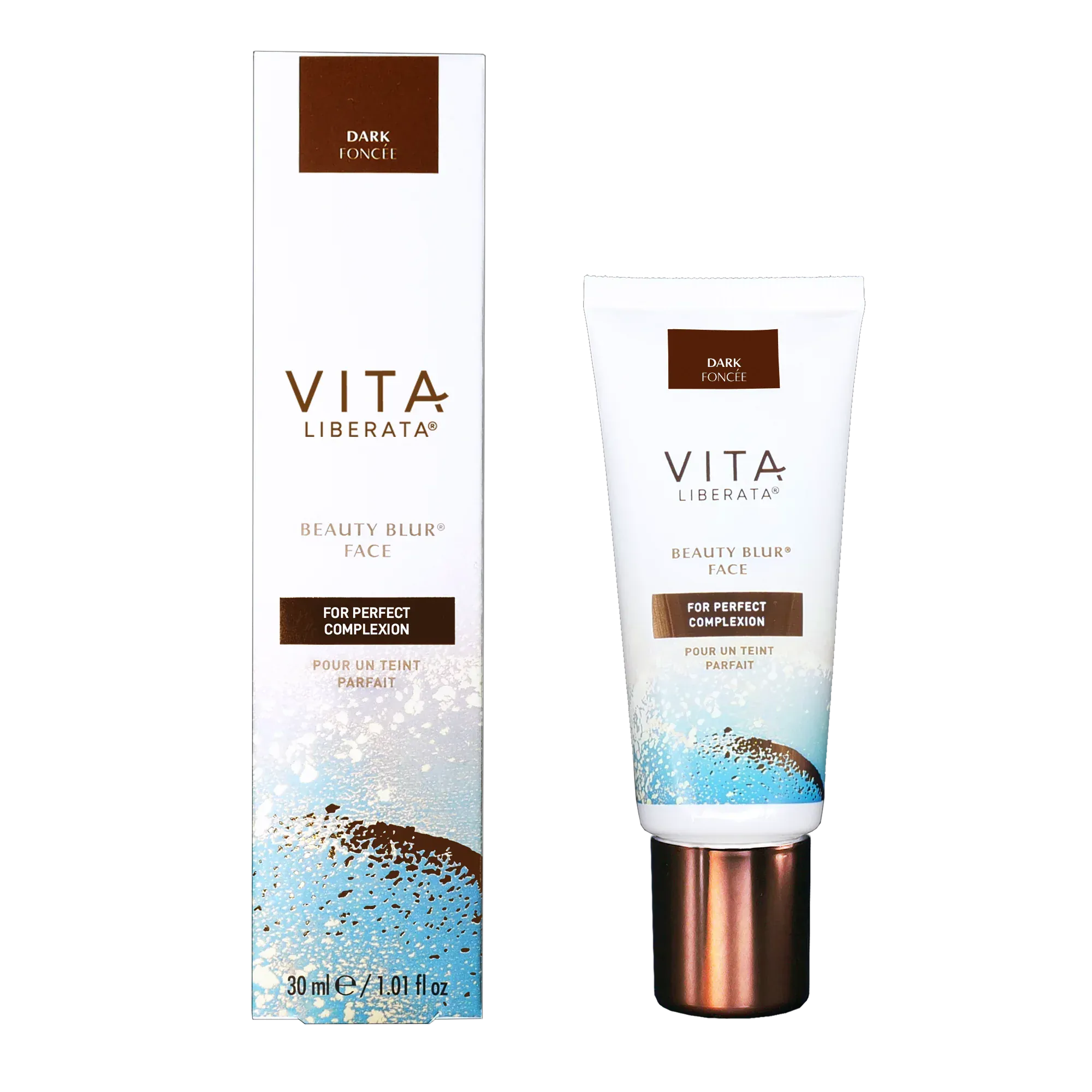 Vita Liberata Face Primer Beauty Blur Face Dark 30ml – Tinted BB Cream Primer & Radiance Moisturiser
