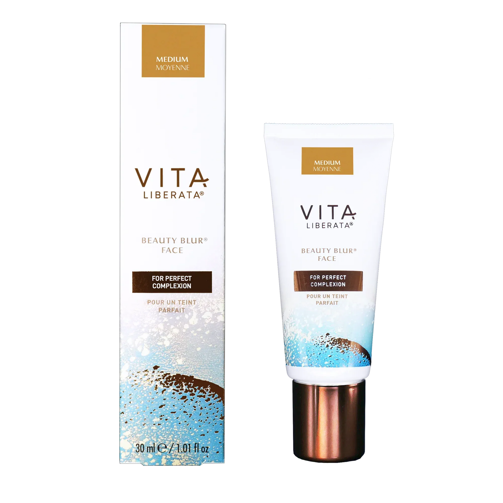 Vita Liberata Face Primer Beauty Blur Face Medium 30ml – Tinted BB Cream Primer & Radiance Moisturiser