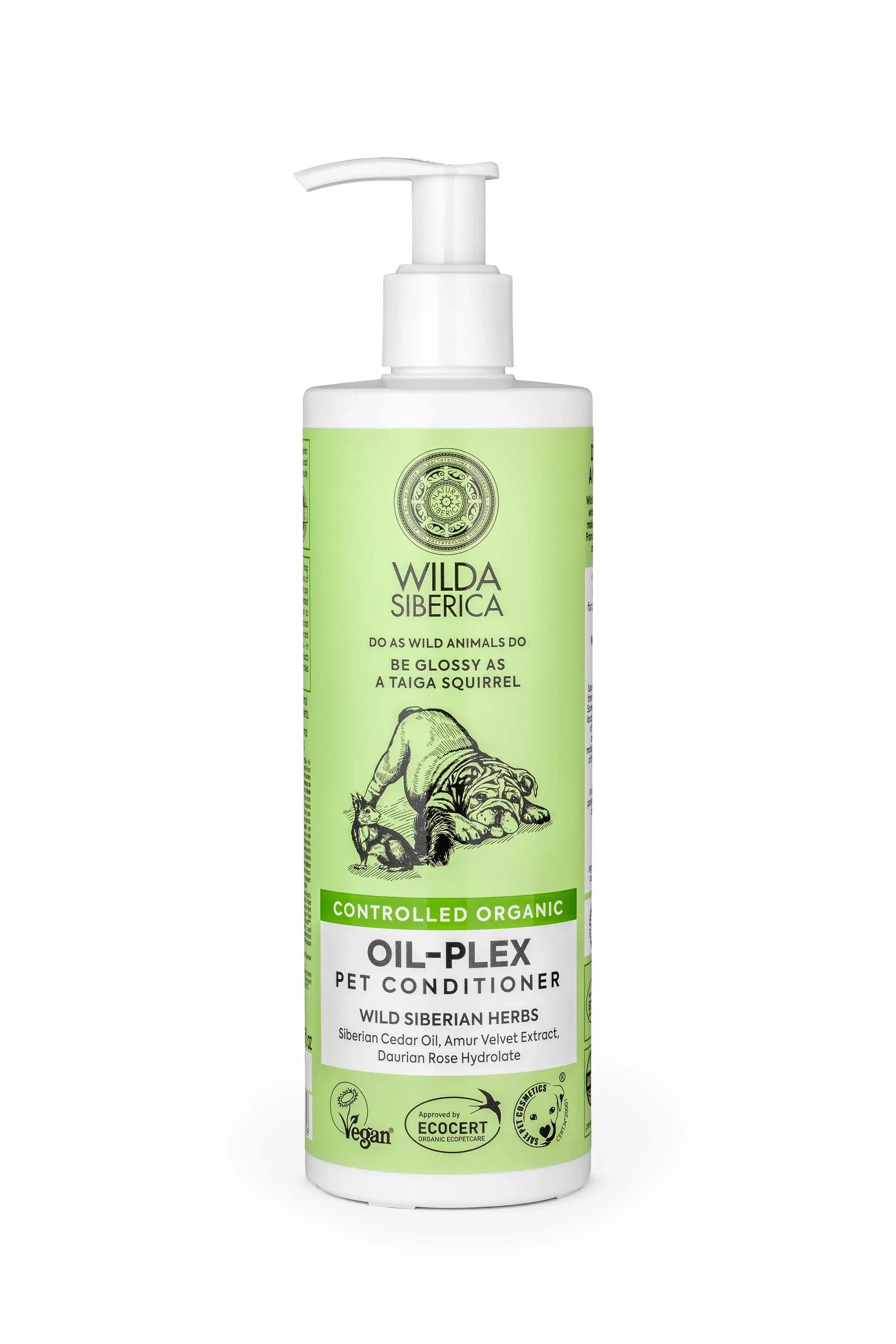 Wilda Siberica Oil-Plex Organic Pet Conditioner 400ml bottle