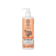 Wilda Siberica Detangling Pet Shampoo 400ml bottle with pump for long hair care and easy grooming.